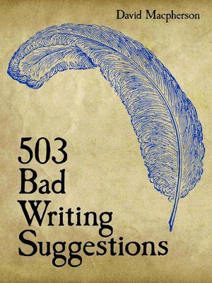 cover image of 503 Bad Writing Suggestions